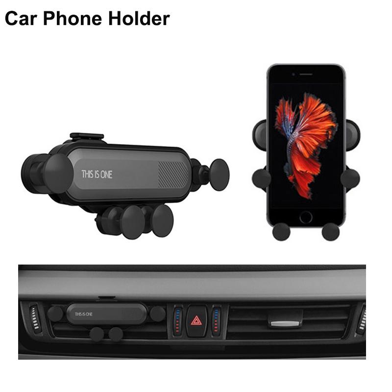 

Cell Phone Mounts & Holders Universal Gravity Car Holder Air Vent Mount Clip Support Smartphone Mobile GPS Stand For Huawei