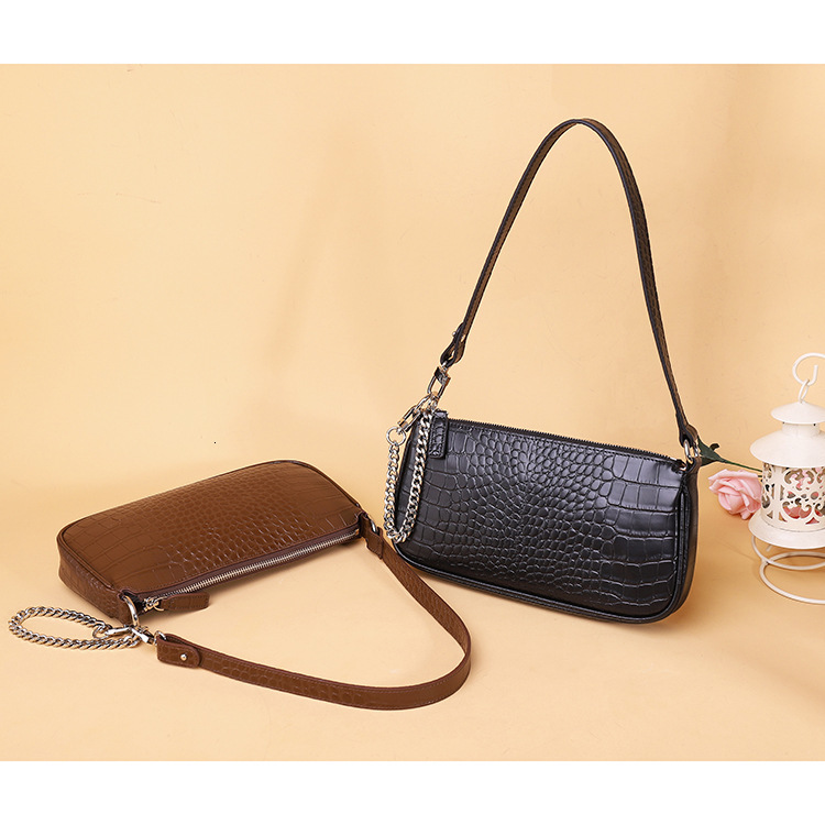 

cowhide 2021 celebrity crocodile underarm bag