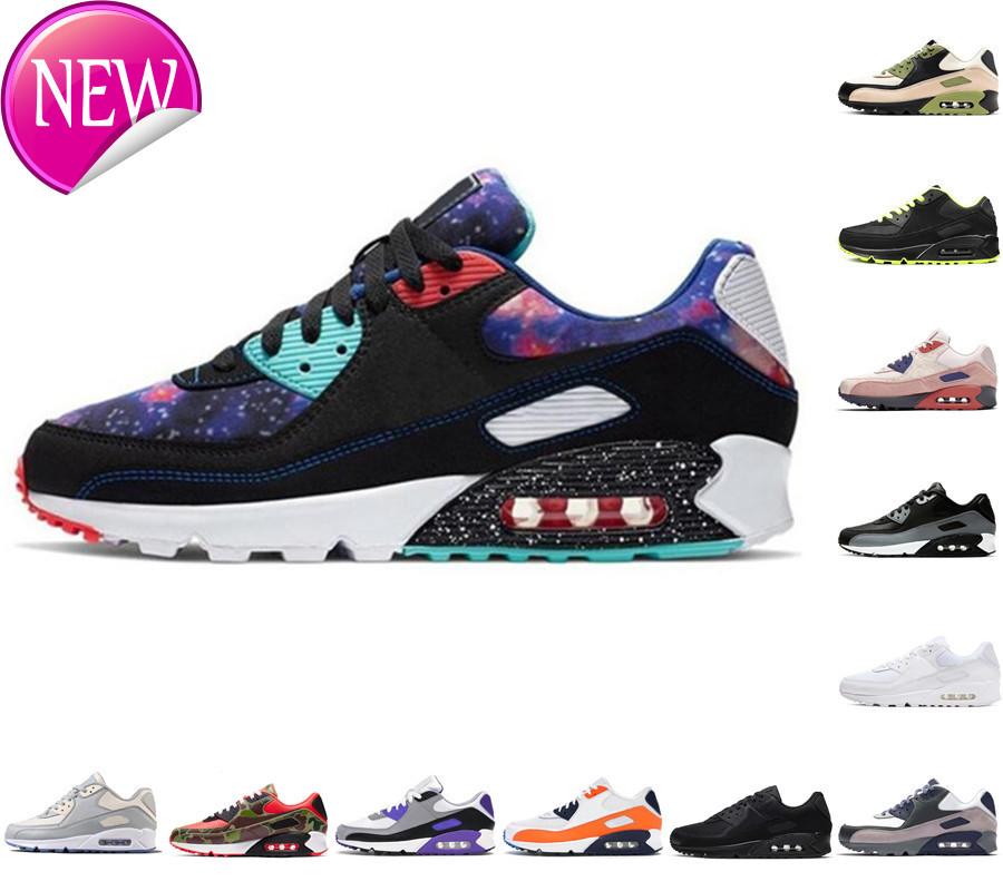 

High Quality 90s Mens Running Shoes Reverse Duck Camo 90 Lahar Escape Hyper Grape Triple Black White Mars Landing Reflective Men Women, A002