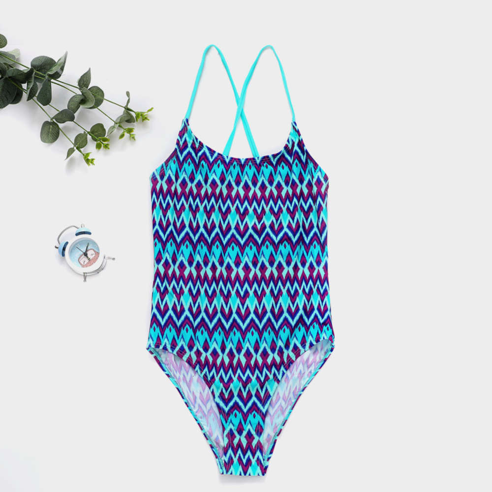 

Children's suit National style one piece swimsuit children's, Black