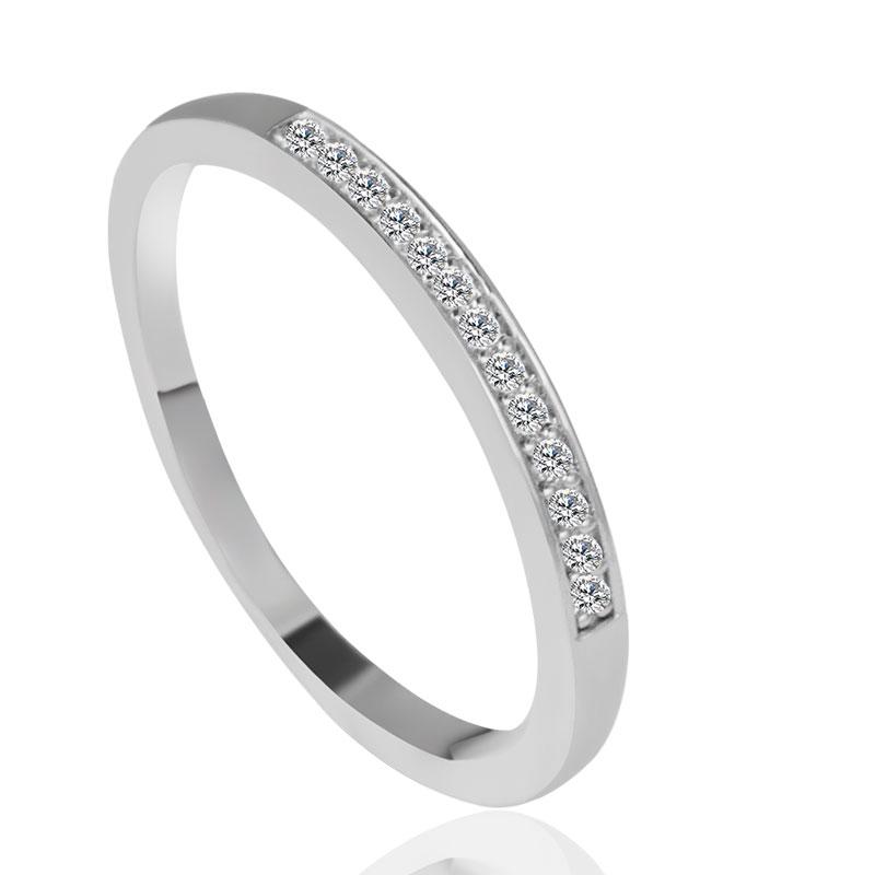 Anneaux de mariage Fu Corée Style élégant bague de fiançailles pour filles Crystal Crystal Couleur Haute Qualité