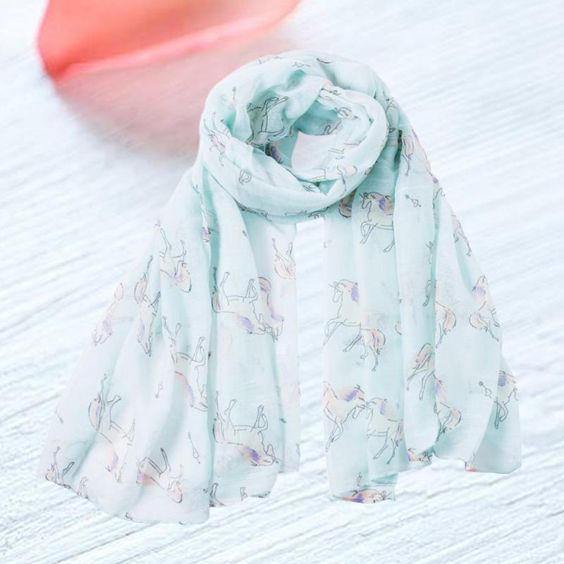 

Scarves Voile Scarf Fashionable Cool Animal Scarves(Black)