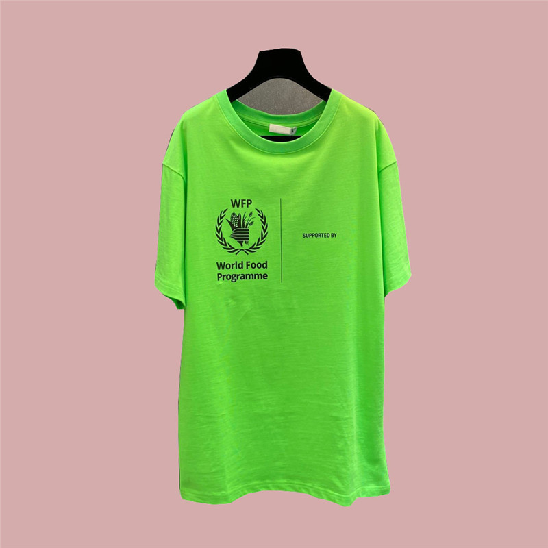 

correct Spring of and version summer the 2021 tide brand world food classic printing casual loose short sleeve T-shirt lovers, White;black