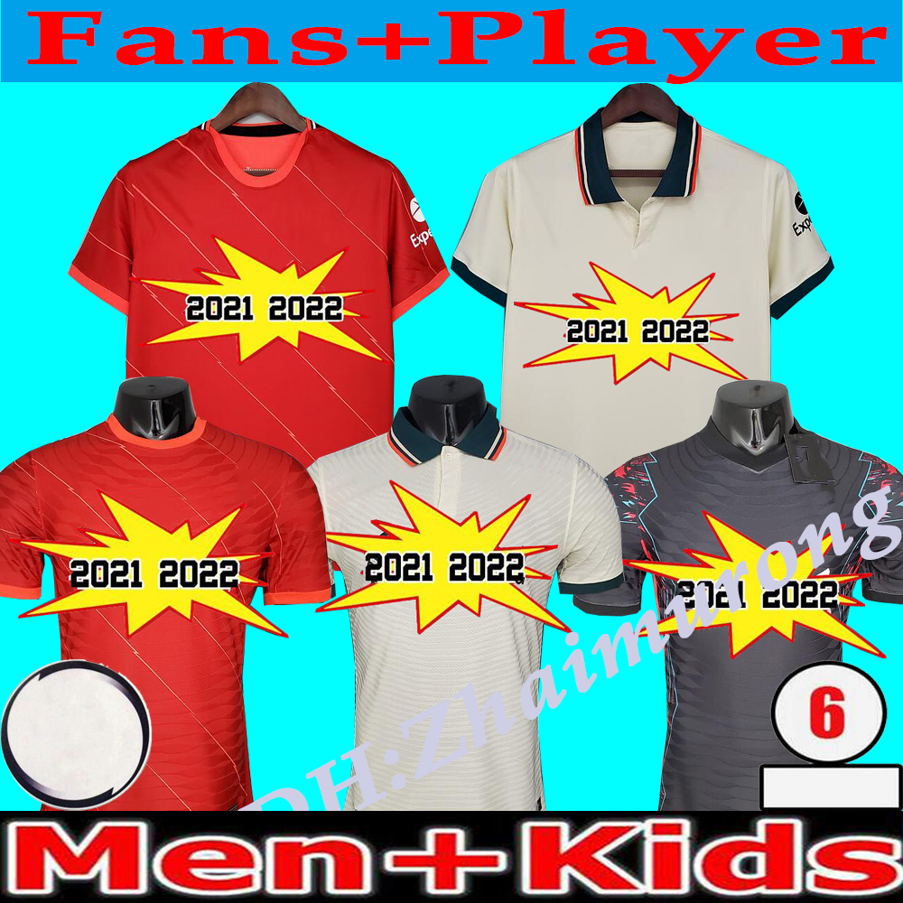 

Maillot De Foot 2021 2022 Fans player version Soccer Jersey TOP Quality Football Shirt 21 22 Men kids kits camisas futebol, 21/22 player version