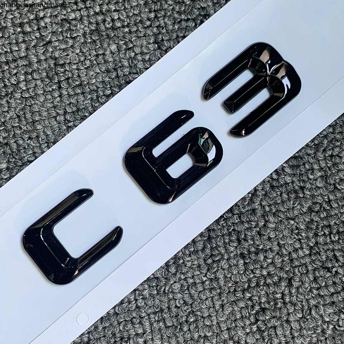 

Original Size Car rear tail Emblem Number letters Car Sticker For Mercedes Benz C63 C 63 Chrome Silver Matte Black, 135i