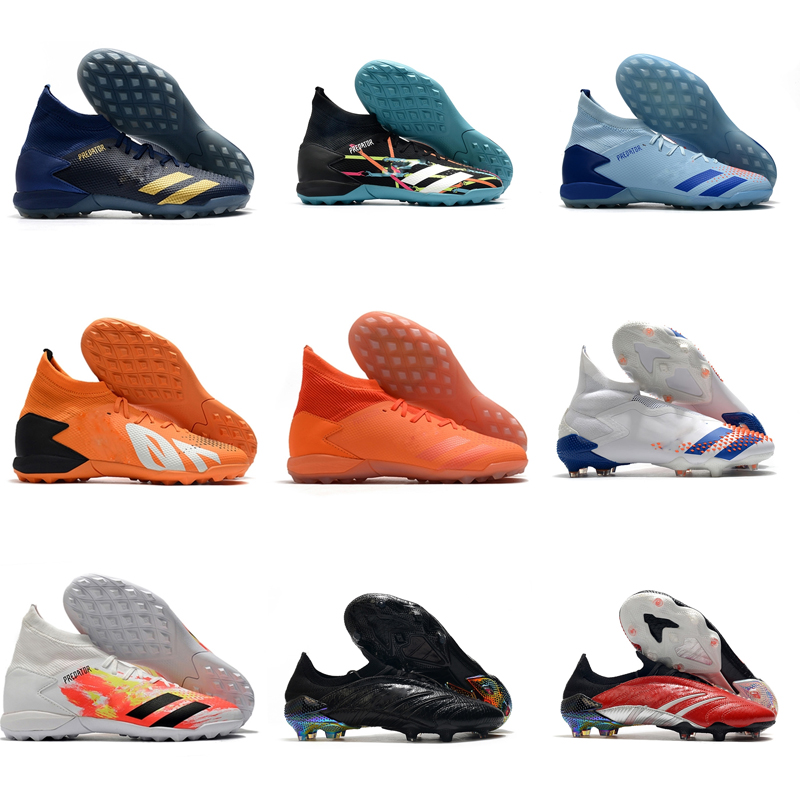 

2021 top quality mens soccer shoes PREDATOR 20.3 TF cleats indoor football boots tango Tacos de futbol Trainers Sports, Color6#