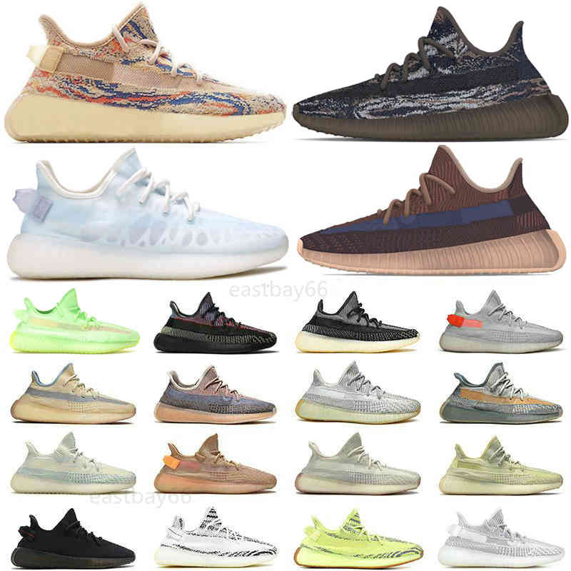 

2021 Top Quality Kanye Running Shoes Black Mx Rock Oat Mono Ice Clay Mist Yecher Yecheil Glow Zyon Zebra Eliada Static Cinder Sports Sneakers