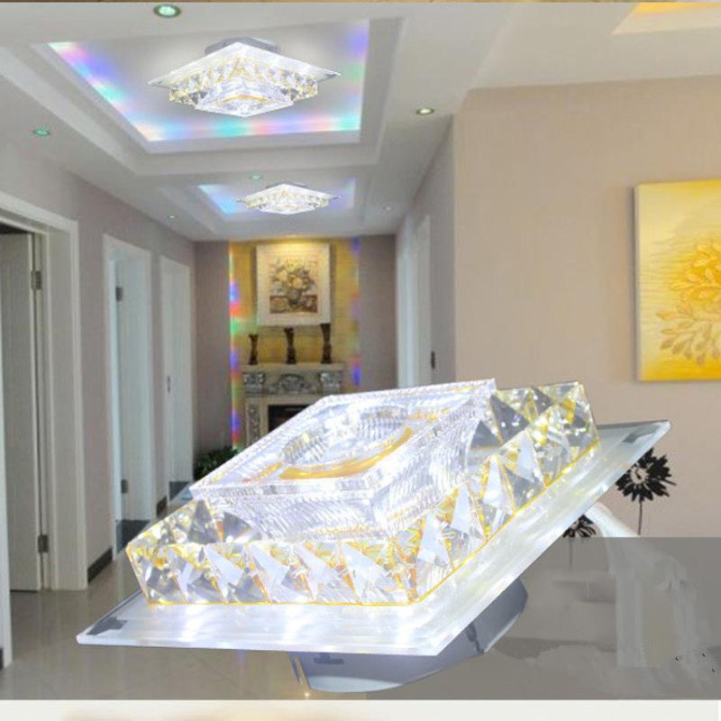 

Ceiling Lights Led Corridor Light Square Passes The Street Lamp Creative Crystal For Indoor Bedroom Study El