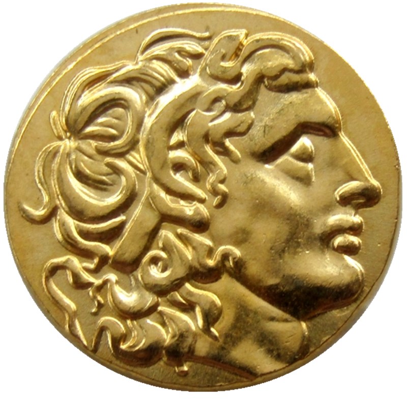 

G(01)Alexander III the Great 336-323 BC.gold Drachm Ancient Greek Craft copy coin Ornaments home decoration accessories