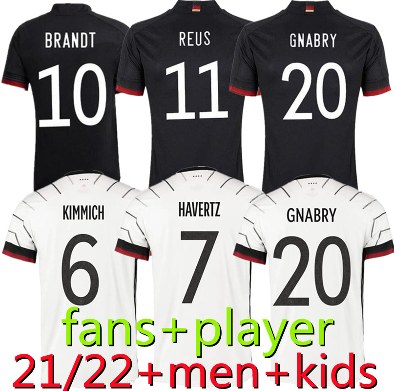 

2021 2022 Germany soccer jersey 21 22 Fans Player version HUMMELS KROOS GNABRY WERNER DRAXLER REUS MULLER GOTZE European Cup football shirt, Black;yellow