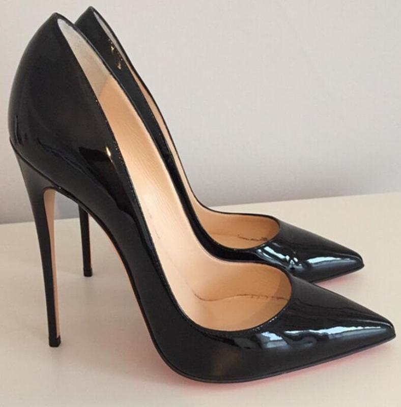 

2021 Design Luxury Brand Women High Heel Shoes Pointed Toe Sexy Wedding Shoes 8cm 10cm 12cm Thin Heel Shallow Mouth Spring High Heels, Nude shiny