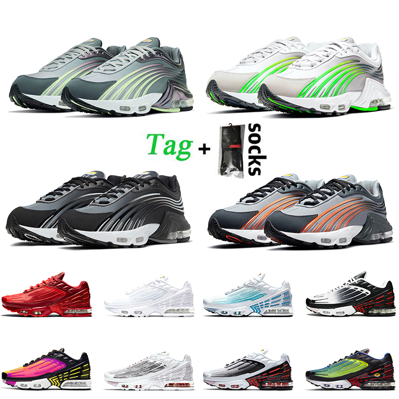 

Fashion Black Reflect Silver Women Men Tn Plus 2 Tuned Running Shoes College Grey Electric Green Mens Sneakers Deep Royal Blue Sports Trainers, Item38 white black with black 39-45