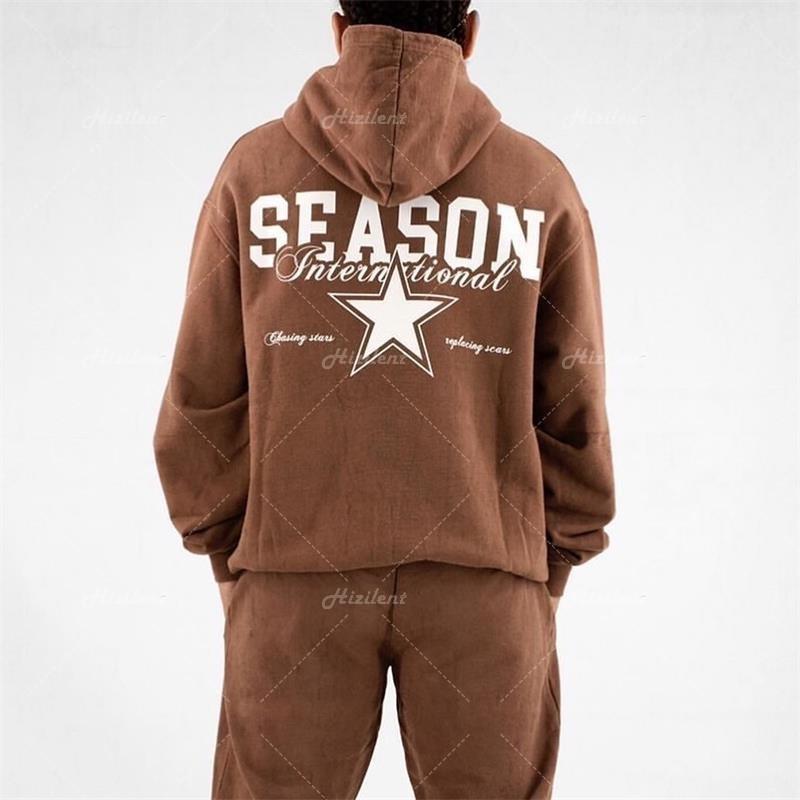 

Women's Hoodies & Sweatshirts Y2K Man Oversized Letter Print Pullover Long Sleeve Loose Men's Hoodie Autumn Fairy Grunge Harajuku Gothic Clo, Light brown