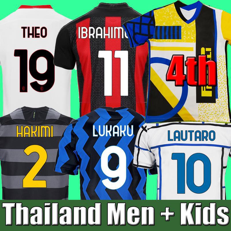 

soccer jersey 2122 fourth 4th LUKAKU LAUTARO ERIKSEN BARELLA 20 21 22 IBRAHIMOVIC THEO MANDZUKIC football shirt kids set TONALI BRAHIMts, Black;yellow