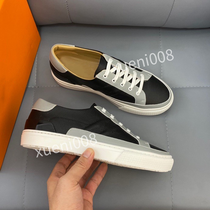

sneakers men's twill canvas shoes high-top low-top men sneakerss technical leather casual bee top quality sports shoelace rd211020, Choose the color