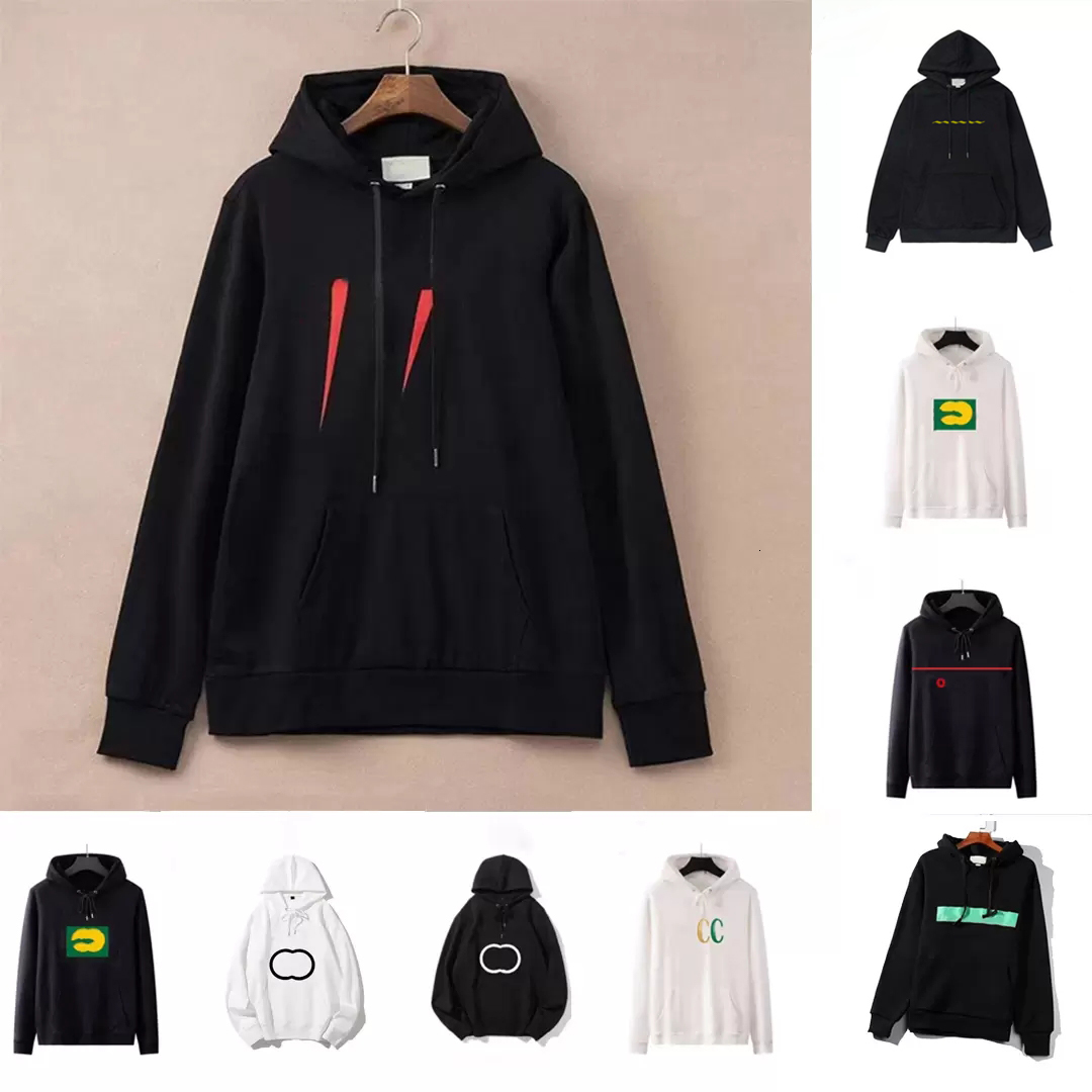 

Men's & women's cotton hoodies autumn / winter printed letter sweatshirts European and American luxury top fashion high-quality loose, Black