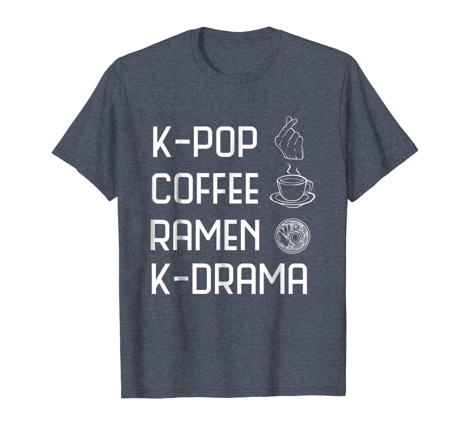 

k-pop coffee ramen k-drama funny korean fashion shirt, White;black