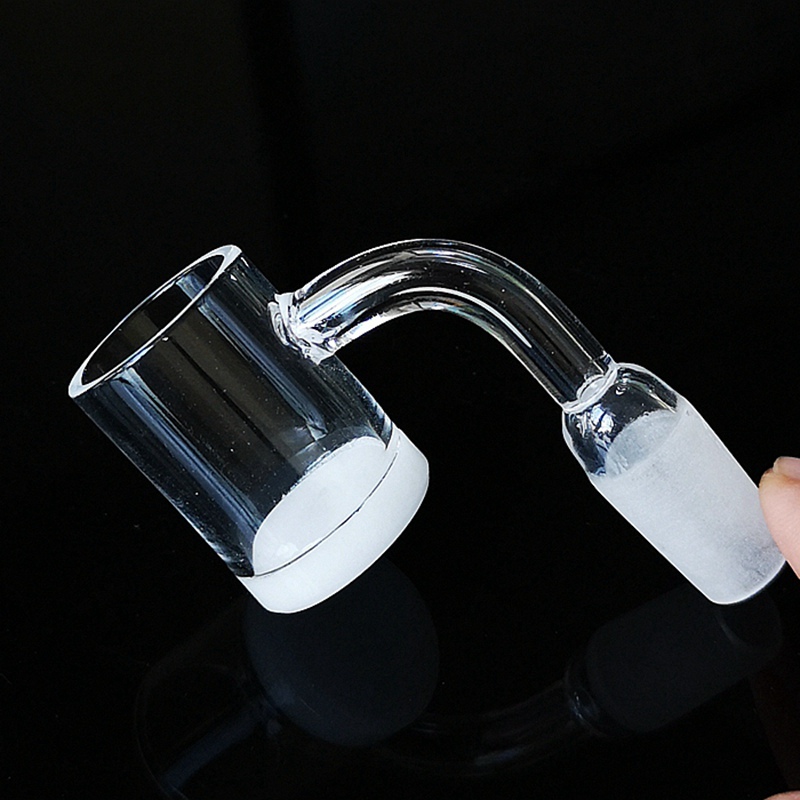 

Flat Top Gavel Banger Thick White Opaque Bottom OD 25mm 14mm 18mm Male Female Joint 90 Degree Smoking Accessories