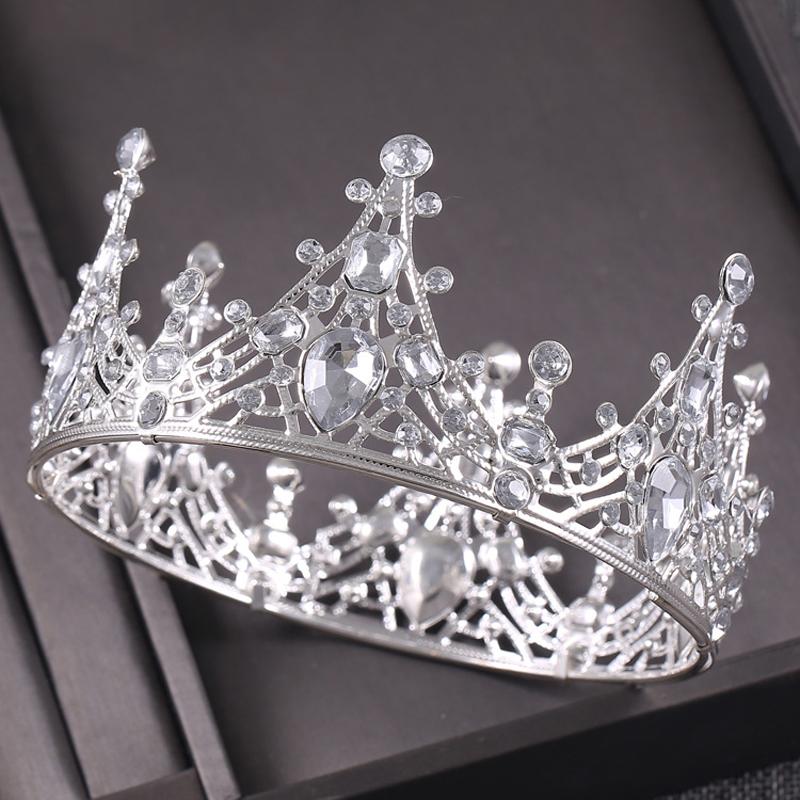 

Hair Clips & Barrettes Fashion Trendy White Crystal Bridal Samll Crown Girls Children Birthday Round Princess Wedding Jewelry Bride Tiaras, Golden;silver