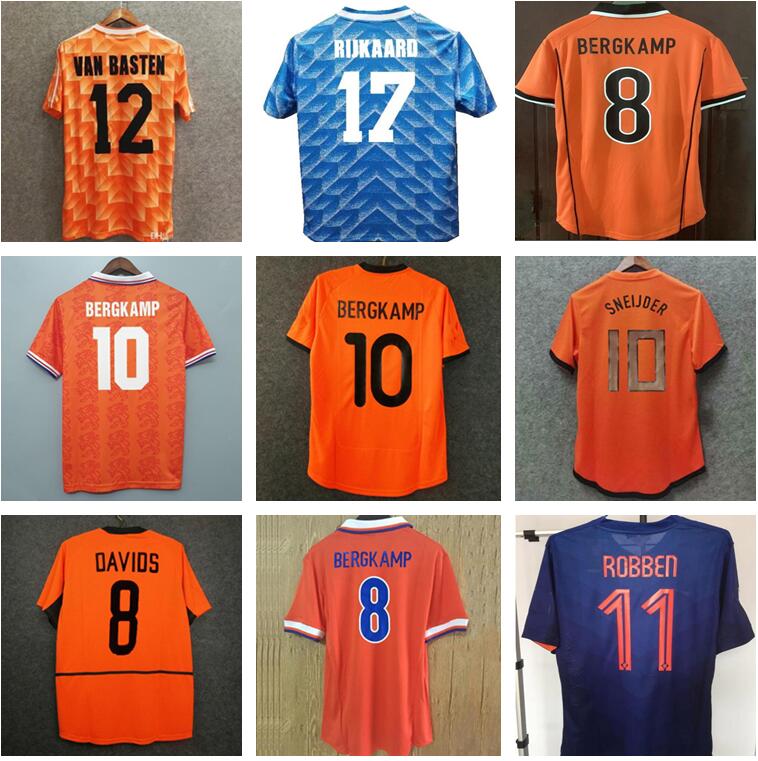 

Retro classic Netherlands home away soccer jerseys 1974 1988 1990 1992 1996 1997 1998 2000 2002 2010 SNEIJDER GULLIT ROBBEN HOLLAND curyff V, Black;yellow