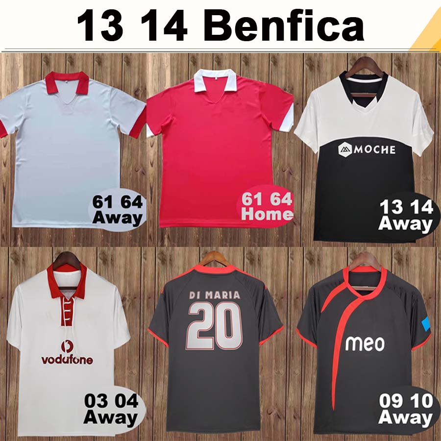 

13 14 Benfica FEJSA CARDOZO Mens Retro Soccer Jerseys FUNES MORI SALVIO ARTUR Home Away Football Shirt Short Sleeve Adult Uniform, Black;yellow