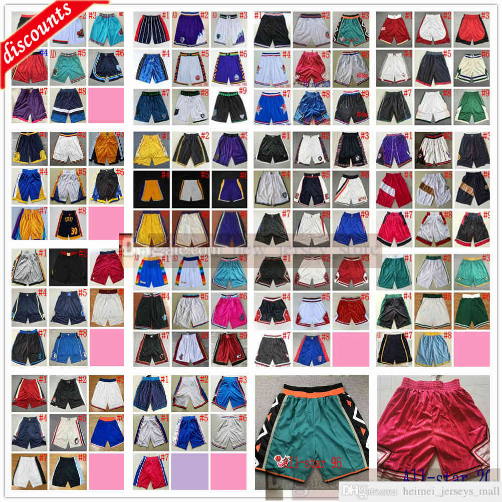 

2021 2022 News Stitched Basketball Shorts Wholesale Mens Man Top Quality Short Size S M L  XXL, Black