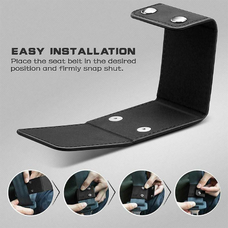 

Safety Belts & Accessories 1 Pair Seat Belt Adjuster Premium Easy To Use Faux Leather Universal Vehicle Cover Clip Positioner Car