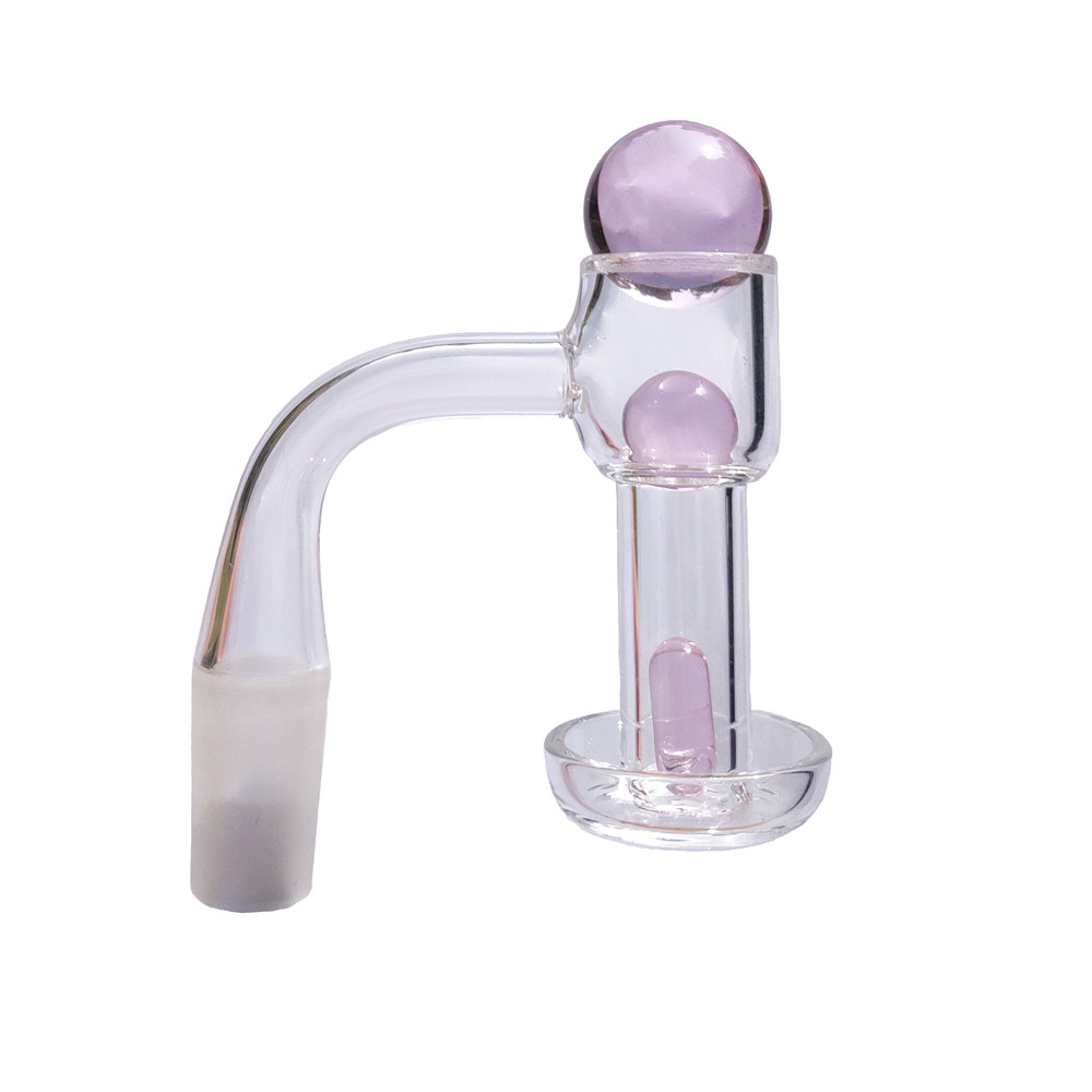 

OD 20mm Mini Terp Slurper Quartz Banger Smoking Accessories with Pink Terp Pearls Ball Carb Cap 10mm 14mm 18mm Male/Female Joint for Glass Bongs