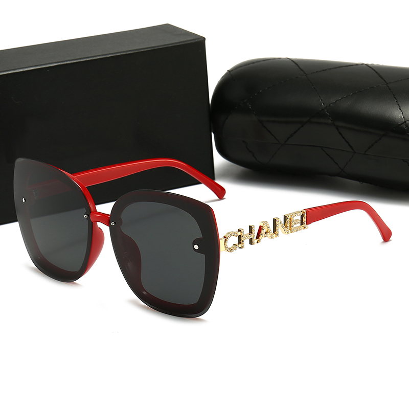 

Fashion Designer Sunglasses High Quality Brand Polarized lens Sun glasses Eyewear For Women eyeglasses metal frame 548 with box case, White;black