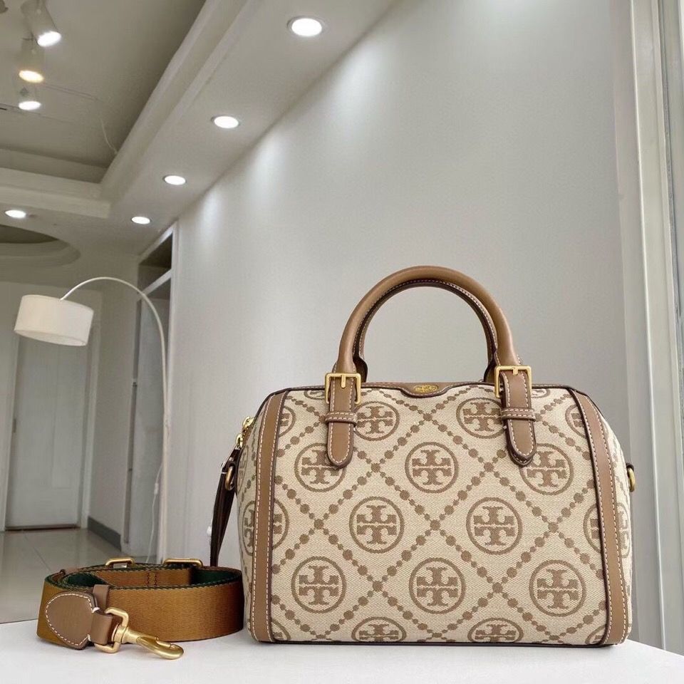 

Boston Torys Bags Burchs New Tb Designer Handbags Bucket Cowhide Canvas Hand Messenger Essential for Commuting