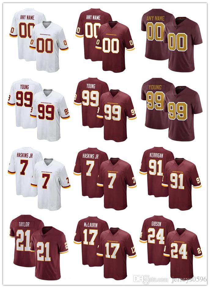 

Custom Jersey Mens Washington Football Team 17 Terry McLaurin 99 Chase Young 44 John Riggins 14 Ryan Fitzpatrick Football Jerseys, Black;red