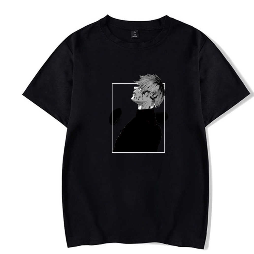 

Tokyo Ghoul T-shirt Round Neck Short Sleeve Casual Anime Elements X0528, White;black