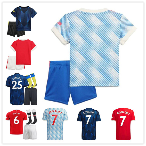 

adult kit 21 22 ronaldo SANCHO MaNcHeStEr Man soccer jerseys uNiTeD CAVANI Fans Player BRUNO FERNANDES POGBA RASHFORD R. Varane football shirt uTd 2021 2022 kids set