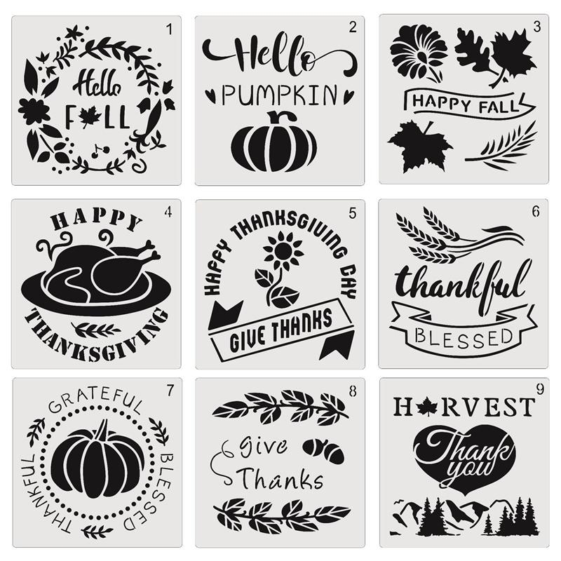 

Gift Sets Thanksgiving Santa Clause Reindeer Snow DIY Layering Stencils Painting Scrapbook Coloring Embossing Decorative Template