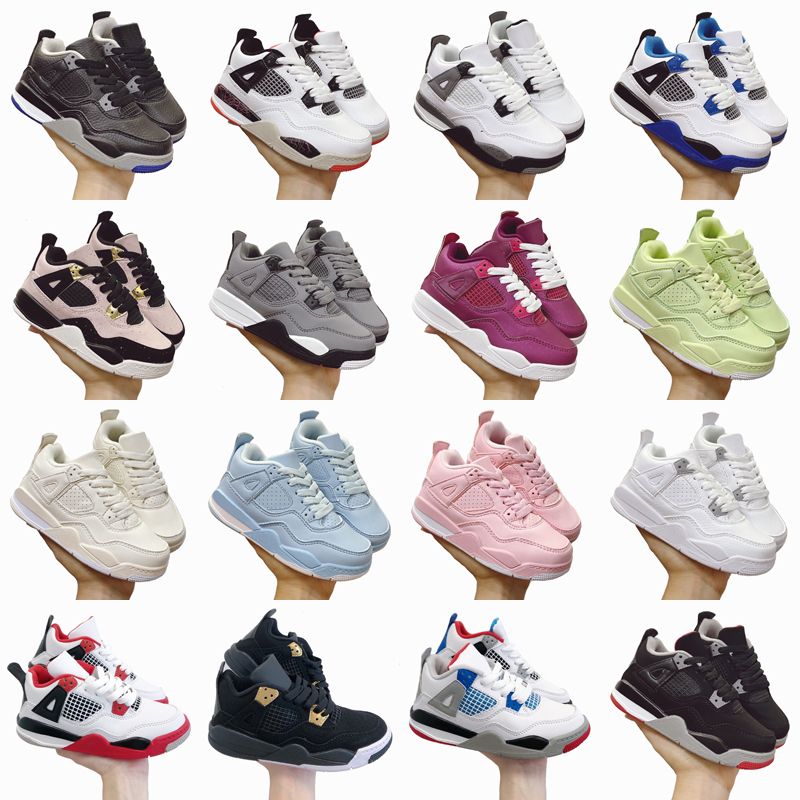 

Jumpman 4 Kids Basketball Shoes Children Breathable soft elastic Toddler Sports Red Chicago Boys Girls 4s Pour Enfants 1 1s Athletic Sneakers eur 22-35, As photo 14