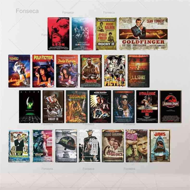 

Classic Movie Poster Tin Plaque Metal Vintage Wall Decor for Bar Pub Club Man Cave Signs(20x30cm)a