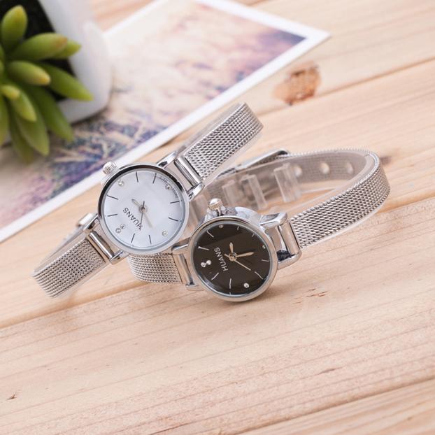 

Wristwatches Women Bracelet Watch Mujer Golden Relojes Small Dial Quartz Leisure Wristwatch Hour Female Ladies Elegant Watches, White