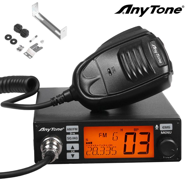

Walkie Talkie AnyTone AT-500M 10 Meter Radio With VOX, 7 Color Display, RB, NB, Scan, Dual-watch, HI-CUT, Talkback Level And Much More