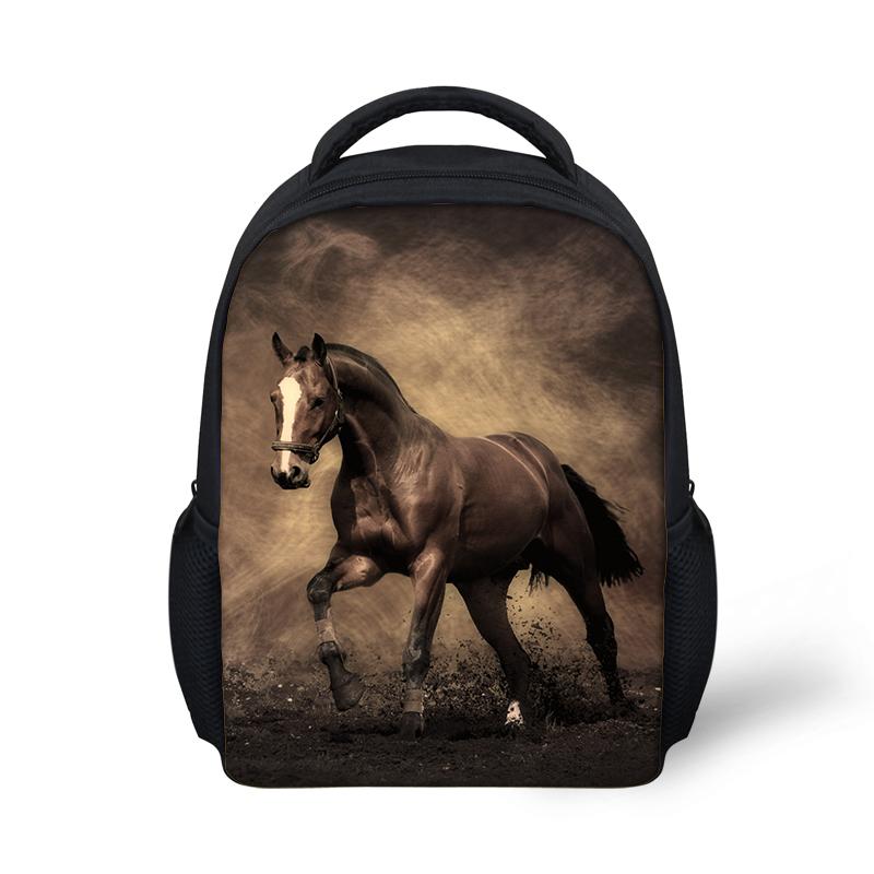 

School Bags Cutom Children Bag 3D Crazy Horse Print Schoolbag For Boys Girl Kids Baby Book Orthopedic Animal Backpack Child, Lmw411f