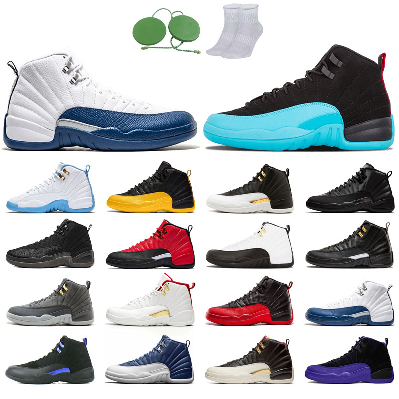 

12s man basketball shoes winterized wings University Gold Blue the master taxi reverse flu Nice o-black Michigan gym red gamma french FIBA Dark grey concord CNY stone, Black purple