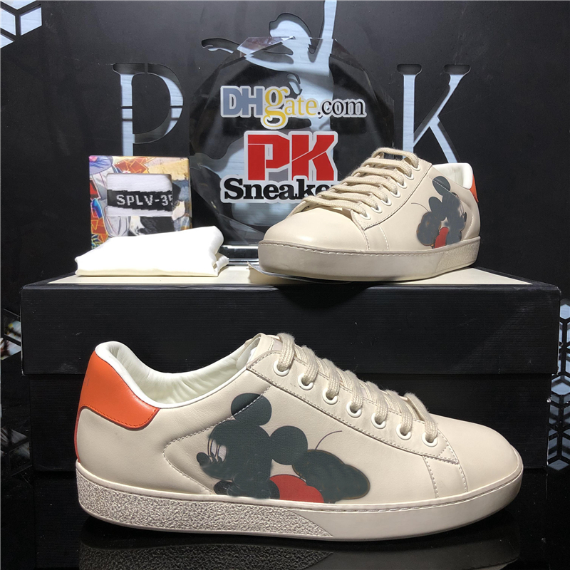 

Top Quality Men Women Designers Shoes Bee Casual Genuine Leather Trainer Embroidery Classic Python Embroidered Lover Outdoor Sport Trainers Sneakers With Box, Customize