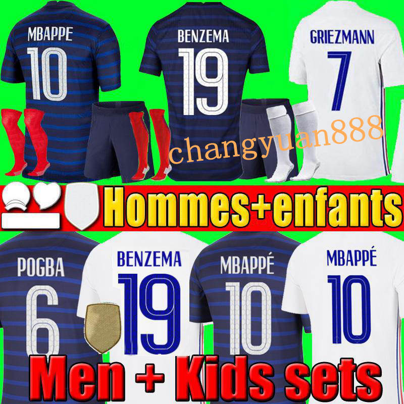 

Tops soccer jersey Maillot foot Maillots fans football shirt equipe equipment BENZEMA FEKIR PAVARD uniforms de la 2021 men + kids kit sets socks, Black;yellow