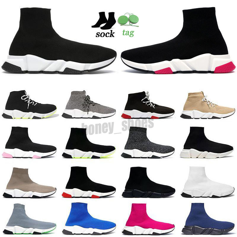 

man woman speed trainer Sock 1.0 Running Shoe Hott Selling Original Lady Black White Red Lace Socks Sports Sneakers Top Boots Clear Sole runner Sneaker Casual Shoes, Color 5