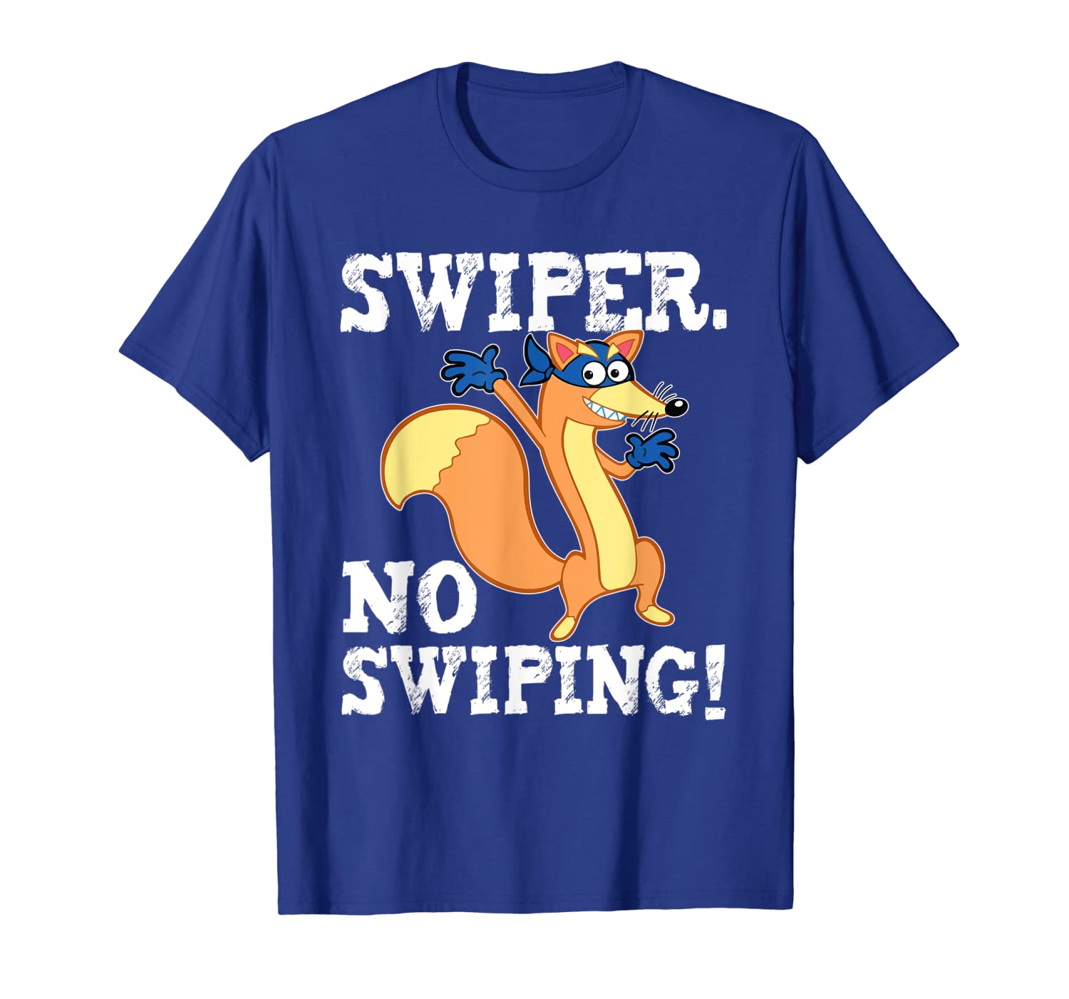 

Swiper No Swiping tshirt Funny Fox Gift, White;black