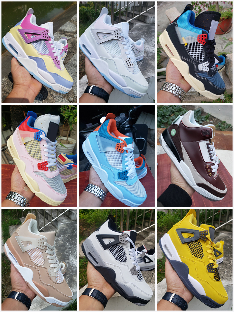 

Basketball Shoes 4 4s What The University Blue White Oreo Men Women Jumpman Taupe Haze Pure Money Black Cat Trainers Sneakers Size 36-47, As photo 9