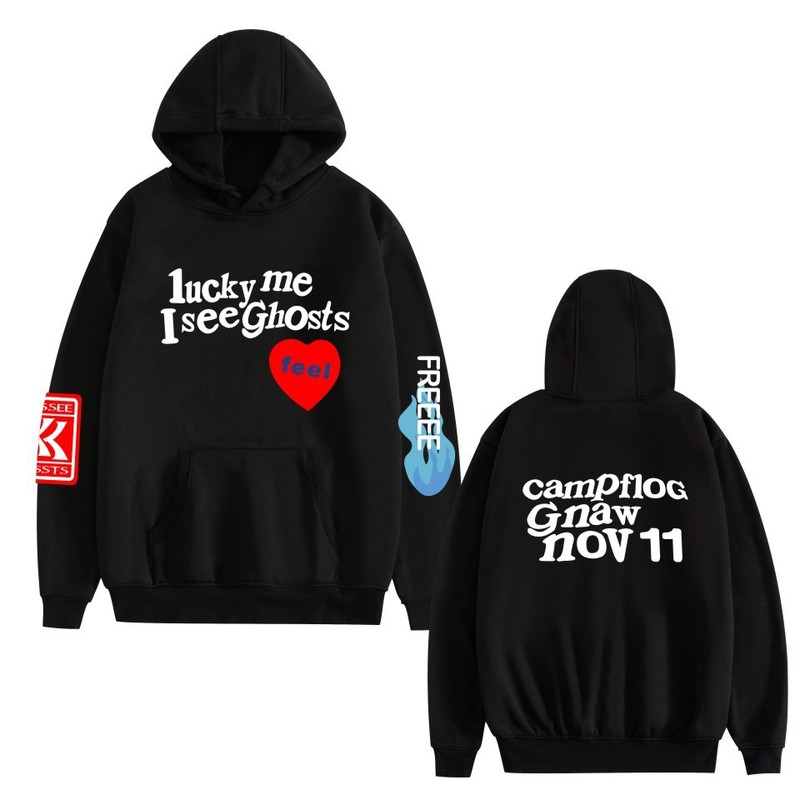 

Lucky me Lazy Fashion Hooded Long Sleeve Streetwear Harajuku Sweatshirt Women s Sports Hoodie G1, Black