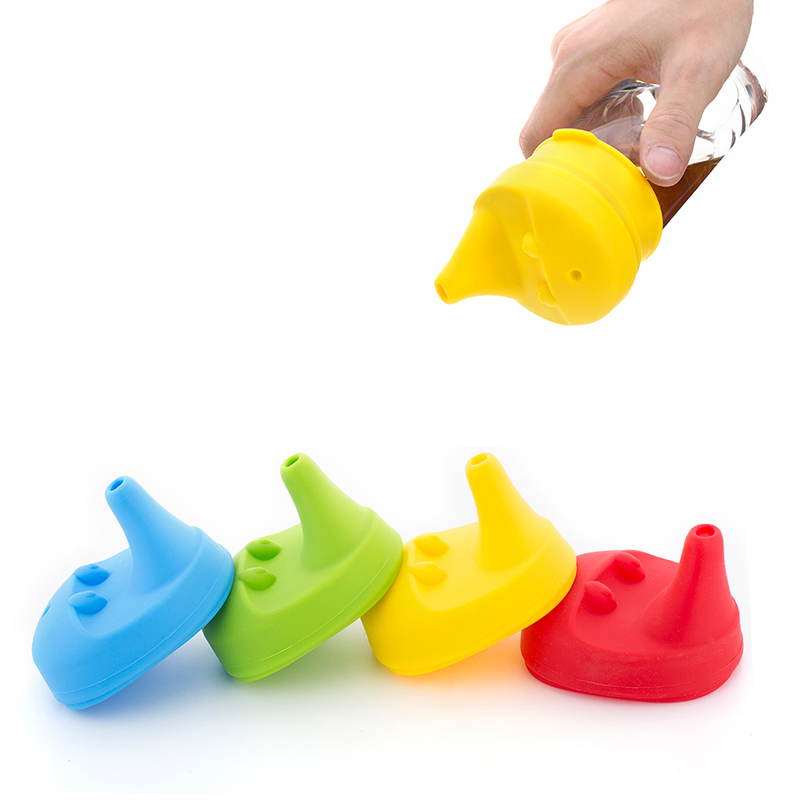 

new smart design frog Silicone cup cover lids for babysilicone sippy lidspack of 4
