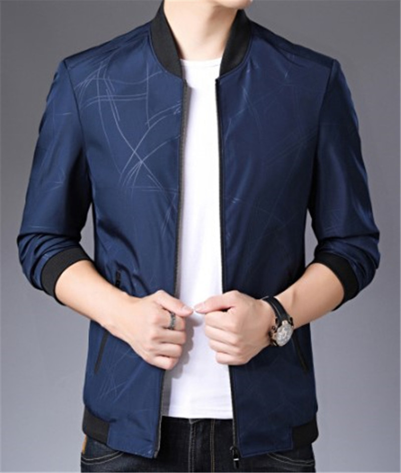 

Mens Spring Autumn Floral Jacket Mens Zipper Coats with Pockets Stand Collar Long Sleeved Contrast Color Jacket, Black;brown