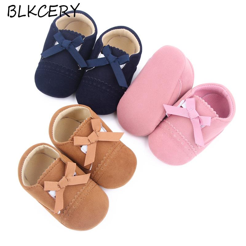

First Walkers Fashion Infant Baby Girl Shoes Soft Sole Sneakers Born Footwear Toddler Crib Moccasin Cute Bow Loafers For 1 Year Gifts