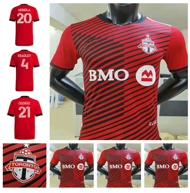 

2021 2022 Toronto FC soccer Jerseys home kit 21 22 camisetas Bradley ALTIDORE Pozuelo AKINOLA OSORIO P. PIATTI football shirts uniform, Black